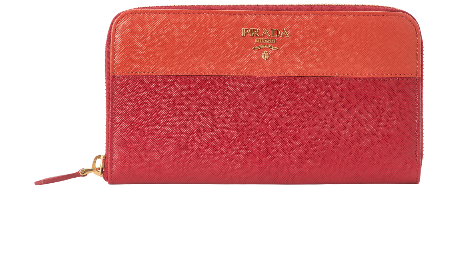 Prada orange wallet hotsell